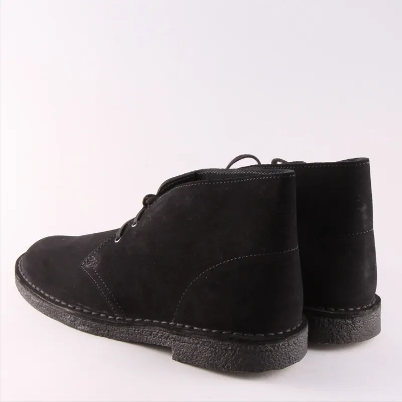 Clarks Originals Desert Boot - Black Suede-1